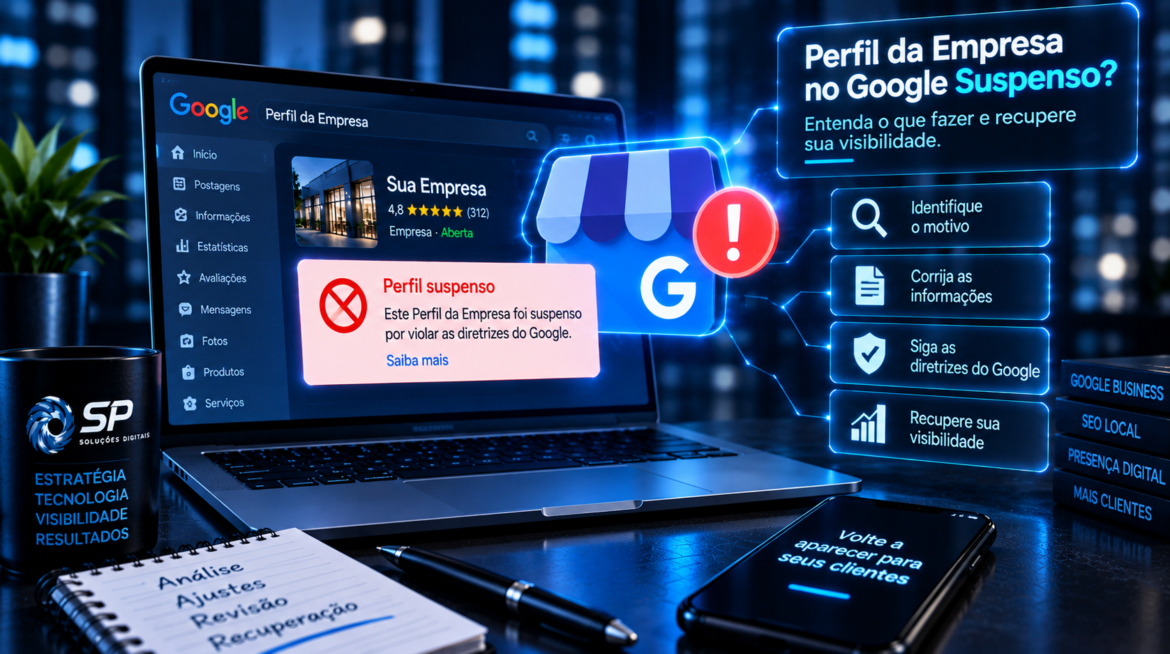 Perfil da Empresa no Google Suspenso: O Que Fazer? | SP