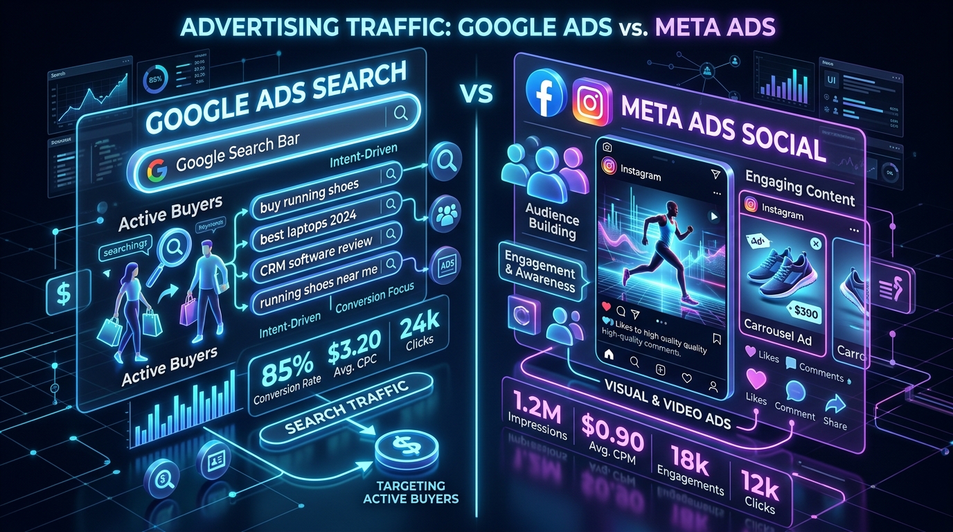 Anúncios no Google ou Meta Ads: Onde Sua Empresa Deve Investir Primeiro?